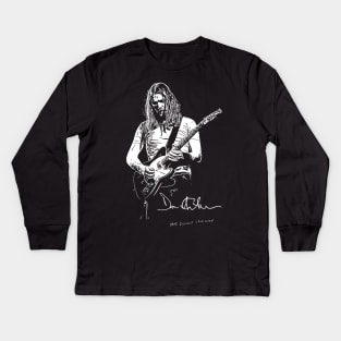 David Gilmour Guitar Kids Long Sleeve T-Shirt